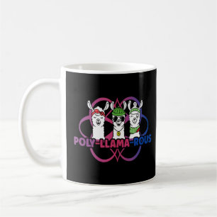 Poly Llama Rous  Polyamory For Polyamorous Throupl Coffee Mug