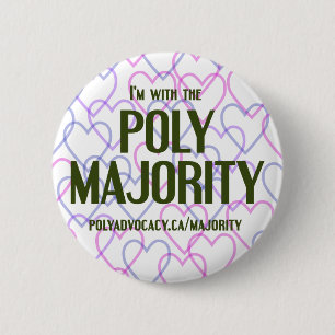 Poly Majority Button 2.25"
