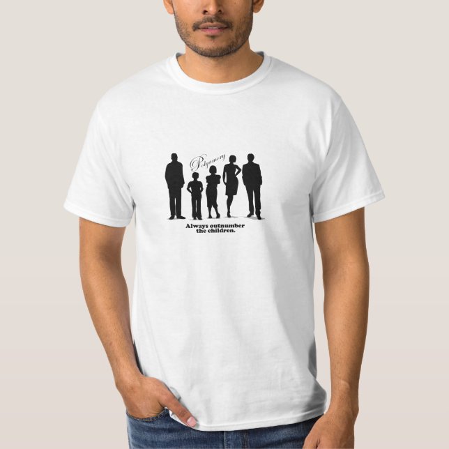Polyamory, Always outnumber the children T-Shirt (Front)