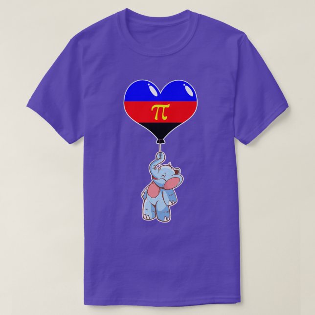 Polyamory Elephant  seual Identity  Nonbinary Love T-Shirt (Design Front)