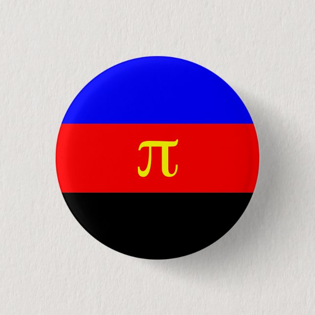 Polyamory flag button (Front)