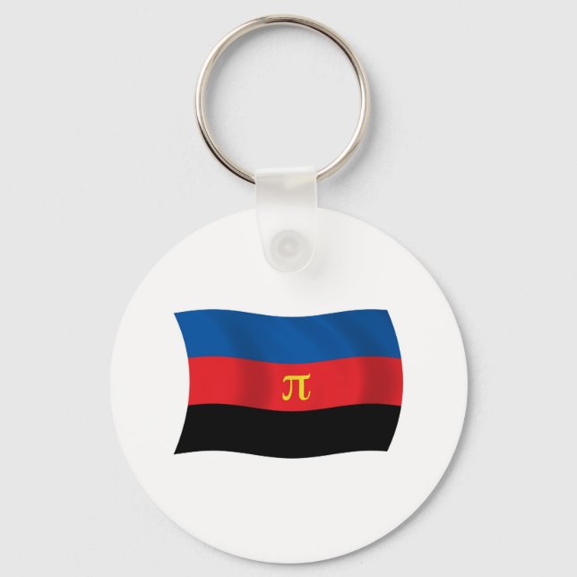 Polyamory Flag Keychain (Front)