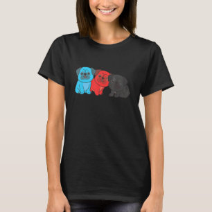 Polyamory Flag Pride Lgbtq Dogs Polyamory Pug T-Shirt