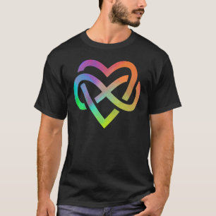 Polyamory Infinity Heart Symbol Neverending Love L T-Shirt