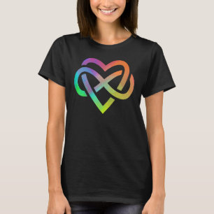 Polyamory Infinity Heart Symbol Neverending Love L T-Shirt
