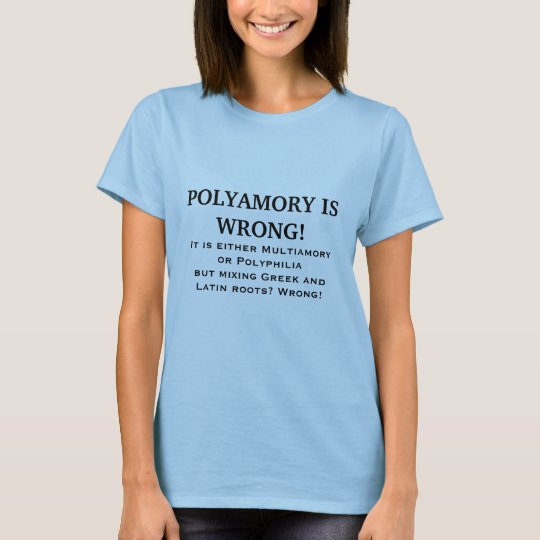 POLYAMORY IS WRONG! T-Shirt