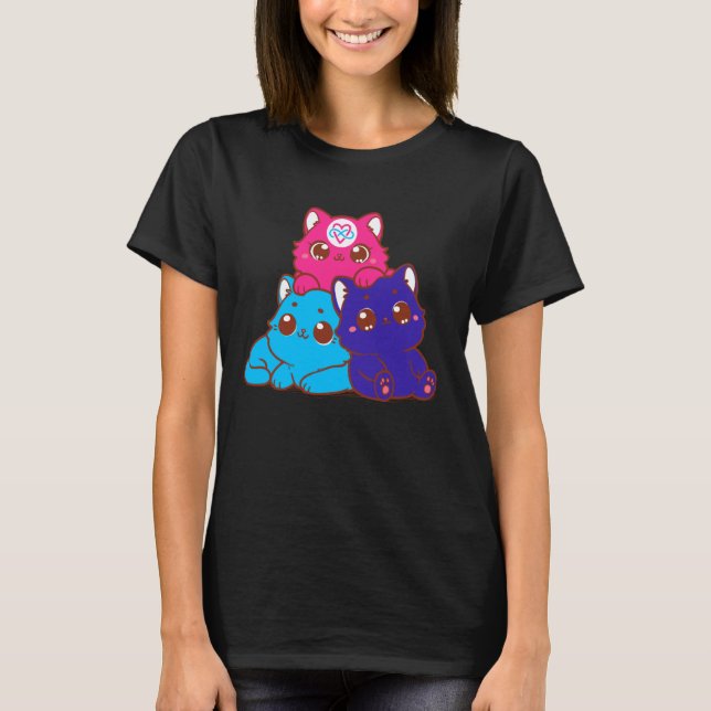 Polyamory Pride Awareness Day for Poly Throuple Pa T-Shirt (Front)