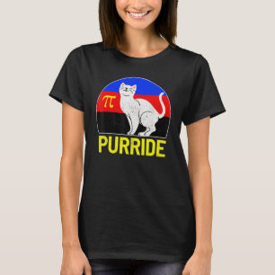 Polyamory Pride Cat Purride Flag Lgbtq Month Vinta T-Shirt