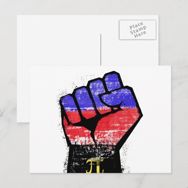 Polyamory Pride Fist Postcard (Front/Back)