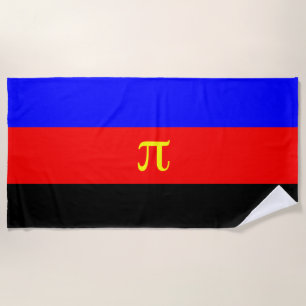 Polyamory Pride Flag Beach Towel