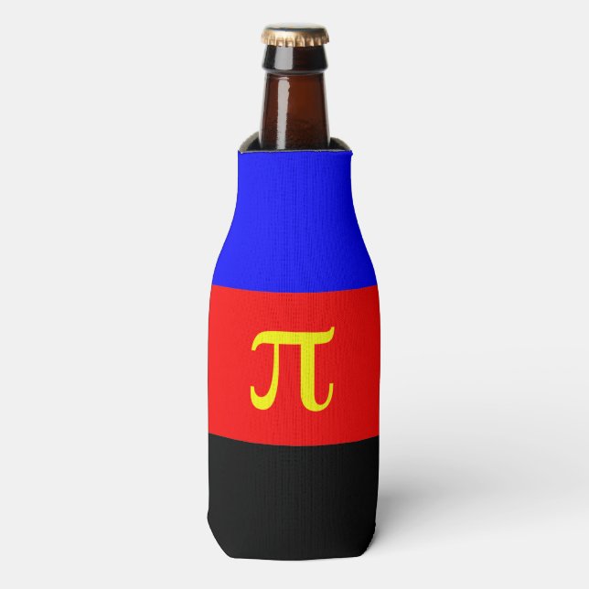 Polyamory Pride Flag Bottle Cooler (Bottle Front)
