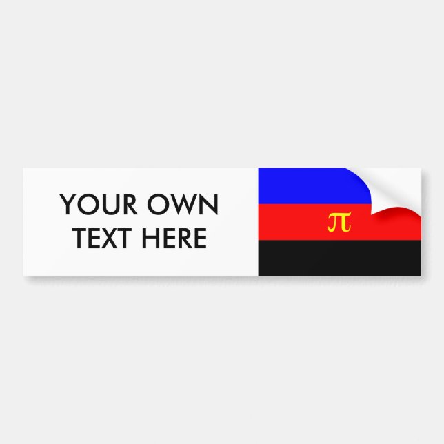 Polyamory Pride Flag Bumper Sticker (Front)
