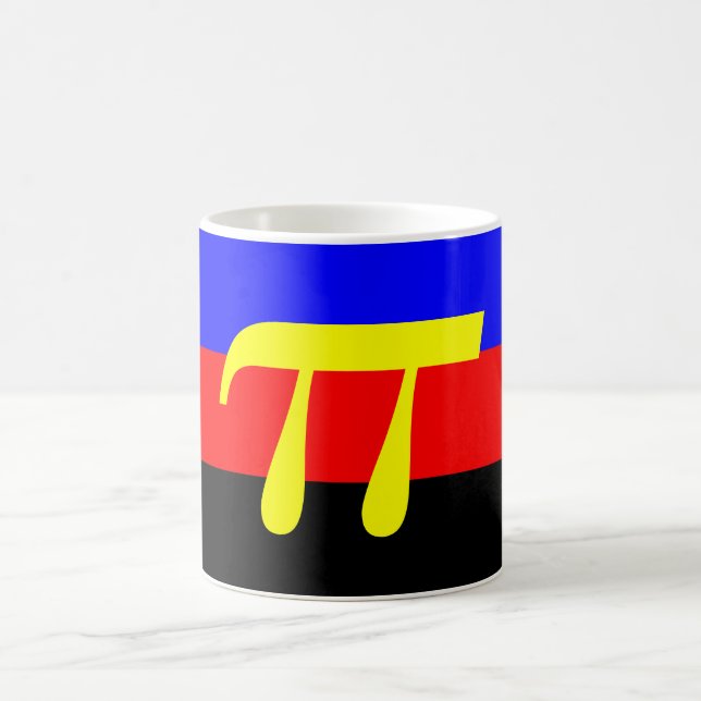 polyamory pride flag coffee mug (Center)