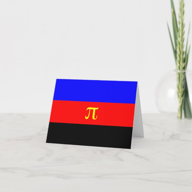 Polyamory Pride Flag Holiday Card (Front)