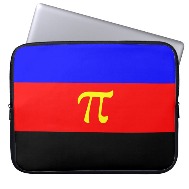 Polyamory Pride Flag Laptop Sleeve (Front)