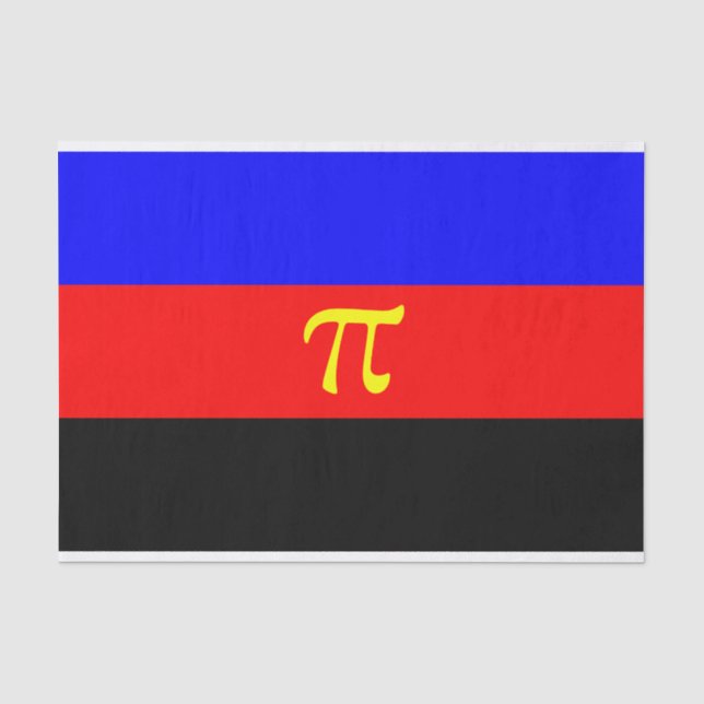 Polyamory Pride Flag Tissue Paper (Front)