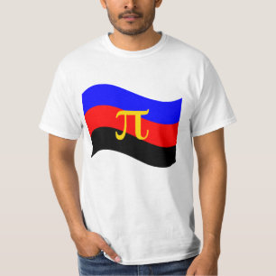 Polyamory Pride Symbol Wavy Flag T-Shirt
