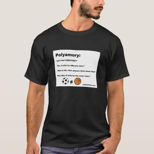 Polyamory Sports Metaphor Tee (Front)