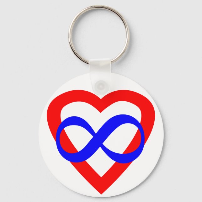 Polyamory symbol keychain (Front)