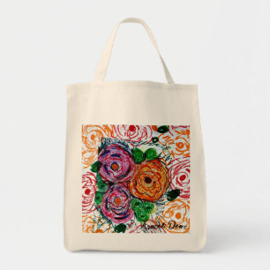 Polychromatic Flowers Tote Bag