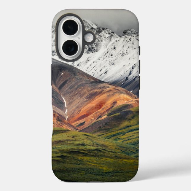 Polychrome mountain, Denali NP, Alaska Case-Mate iPhone Case (Back)