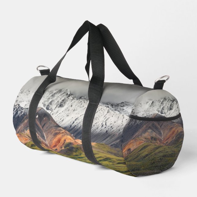 Polychrome mountain, Denali NP, Alaska Duffle Bag (Right Corner)