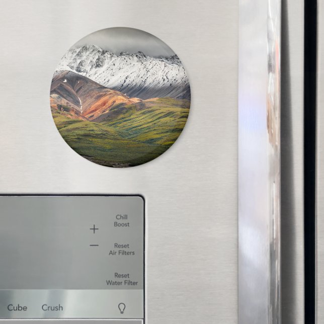 Polychrome mountain, Denali NP, Alaska Magnet (In Situ (Fridge))