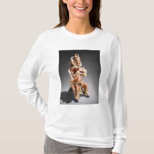 Polychrome two-part effigy vessel, perhaps T-Shirt