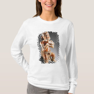 Polychrome two-part effigy vessel, perhaps T-Shirt