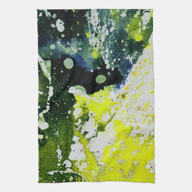 Polychromoptic #12 by Michael Moffa Tea Towel (Vertical)