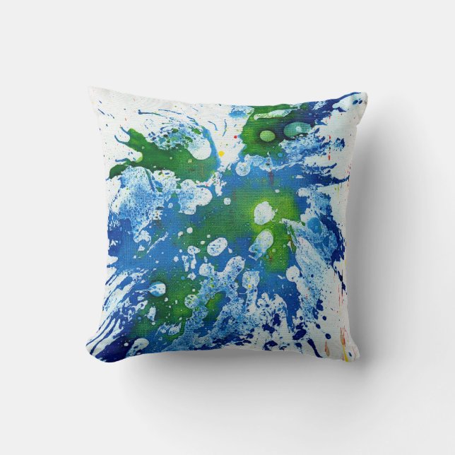 Polychromoptic #14 by Michael Moffa Cushion (Front)