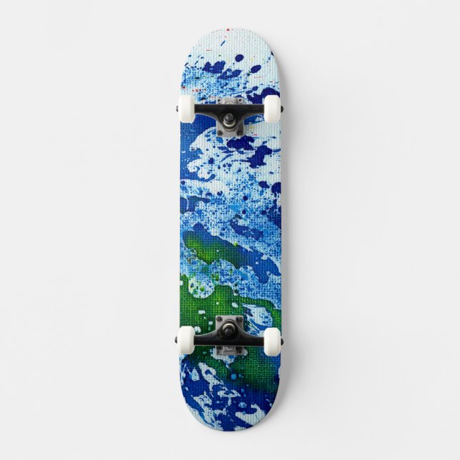 Polychromoptic #14B by Michael Moffa Skateboard (Front)