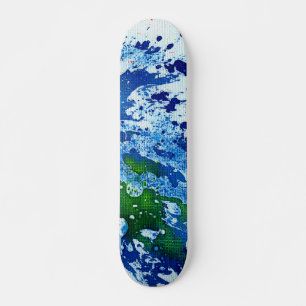 Polychromoptic #14B by Michael Moffa Skateboard