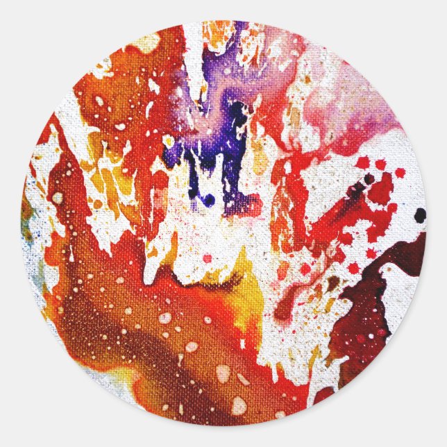 Polychromoptic #1A by Michael Moffa Classic Round Sticker (Front)