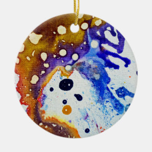 Polychromoptic #1B by Michael Moffa Ceramic Ornament