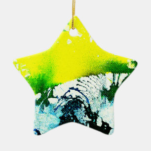 Polychromoptic #2A by Michael Moffa Ceramic Ornament