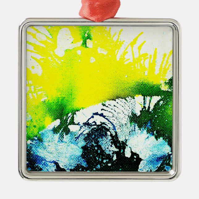 Polychromoptic #2A by Michael Moffa Metal Ornament (Front)