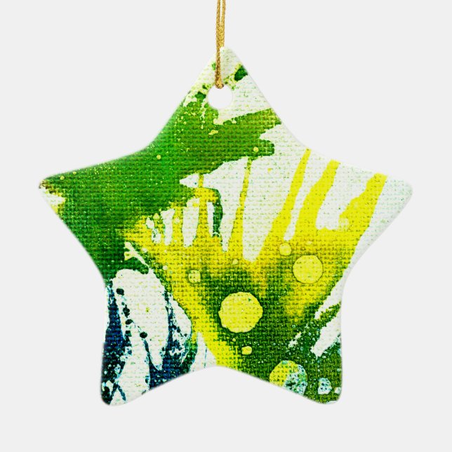 Polychromoptic #2B by Michael Moffa Ceramic Ornament (Front)