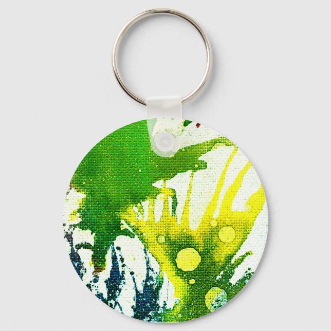 Polychromoptic #2B by Michael Moffa Key Ring (Front)