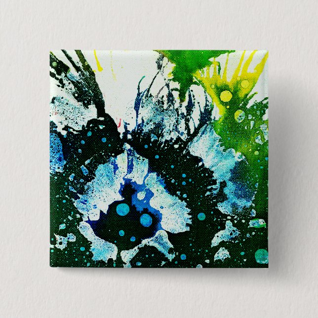 Polychromoptic #2C by Michael Moffa 15 Cm Square Badge (Front)