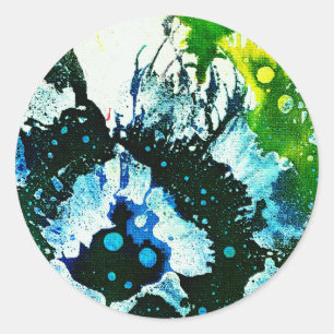 Polychromoptic #2C by Michael Moffa Classic Round Sticker