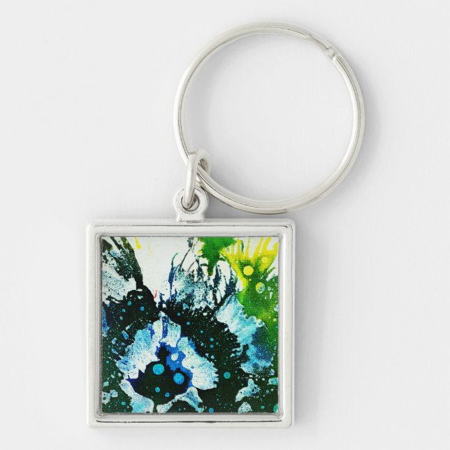 Polychromoptic #2C by Michael Moffa Key Ring (Front)
