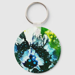 Polychromoptic #2C by Michael Moffa Key Ring
