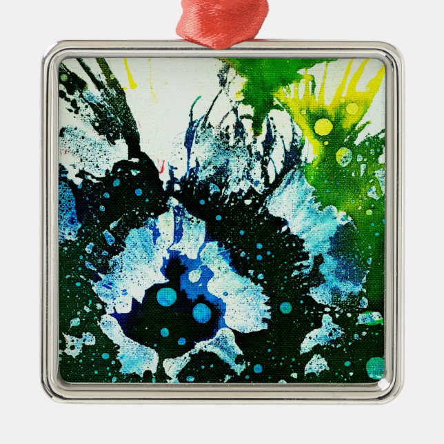 Polychromoptic #2C by Michael Moffa Metal Ornament (Front)