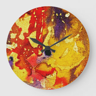 Polychromoptic #3 by Michael Moffa Large Clock