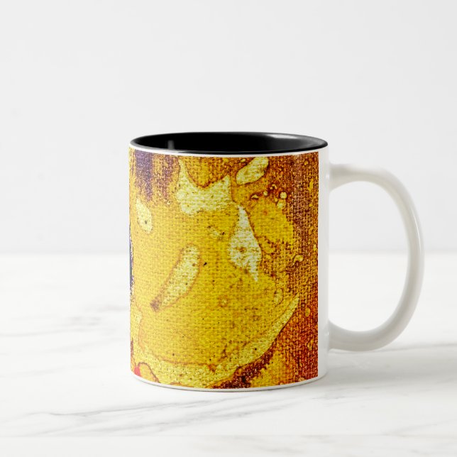 Polychromoptic #3 by Michael Moffa Two-Tone Coffee Mug (Right)