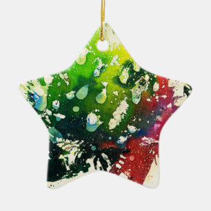 Polychromoptic #4 by Michael Moffa Ceramic Ornament