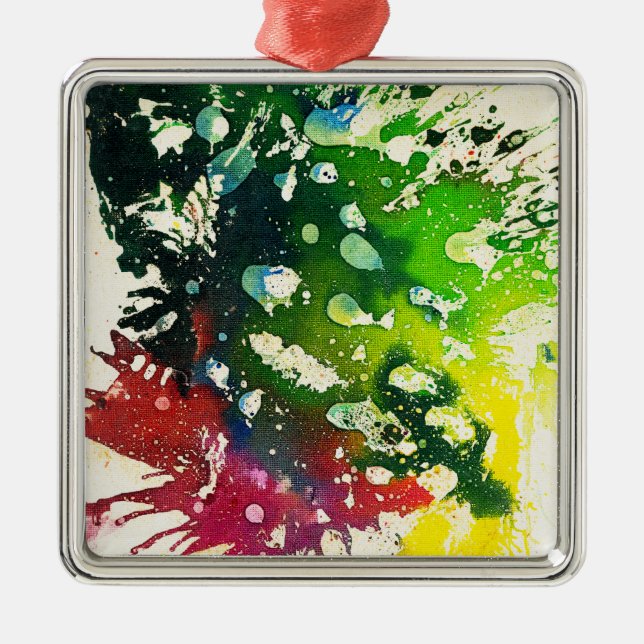 Polychromoptic #4 by Michael Moffa Metal Tree Decoration (Front)