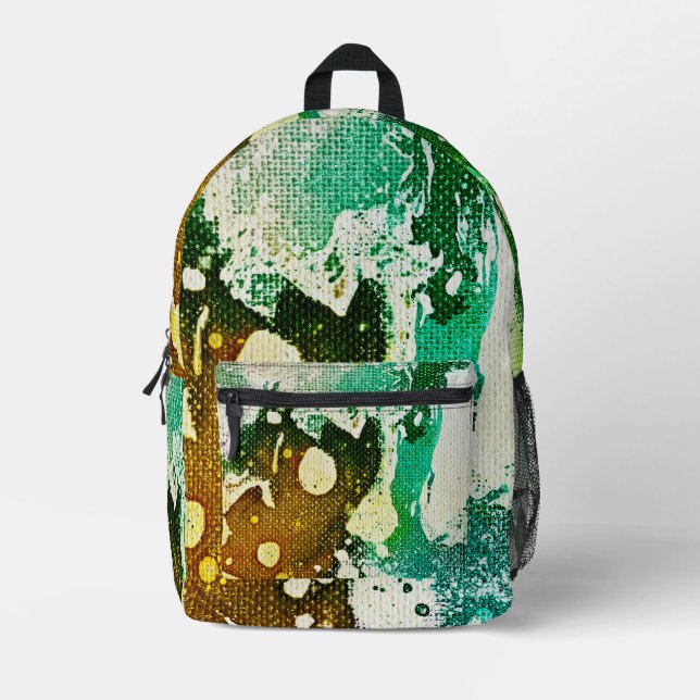 Polychromoptic 5 from Michael Moffa Printed Backpack (Front)