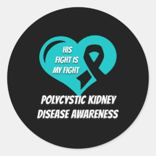 Polycystic Kidney Disease Awareness 3 Classic Round Sticker